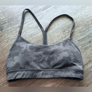 Lululemon Black Camo Sports Bra Size 6